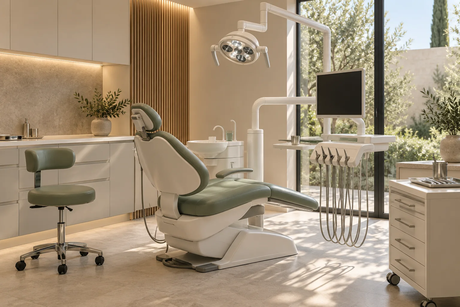 Atmosferični koncept opreme i prostora za dentalni pregled