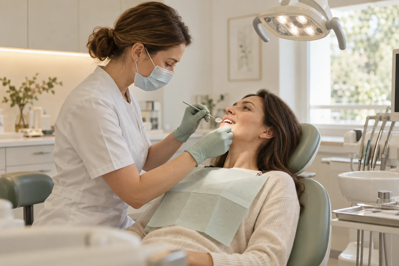 Atmosferični koncept rutinskog dentalnog pregleda